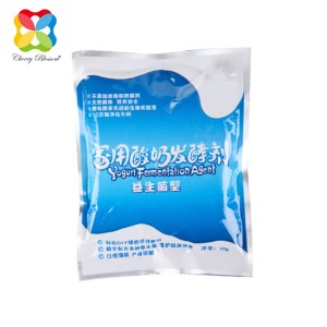 Biodegradable material for plastic packaging food bag of milk