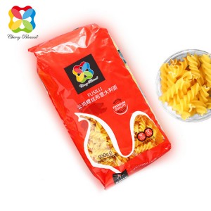 中国カスタマイズされたグラビア印刷複合プラスチックバックシールポーチスパゲッティヌードル食品包装袋を梱包するため