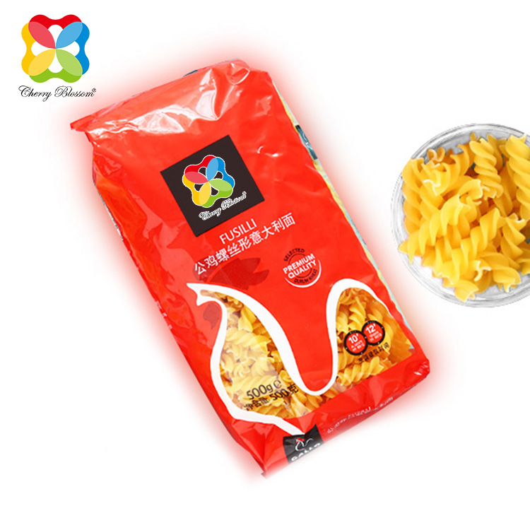 China Customized Gravure Printing Composite Plastic Back- Sealed Pouch para sa Pag-impake sa Spaghetti Noodles Food Packaging Bag