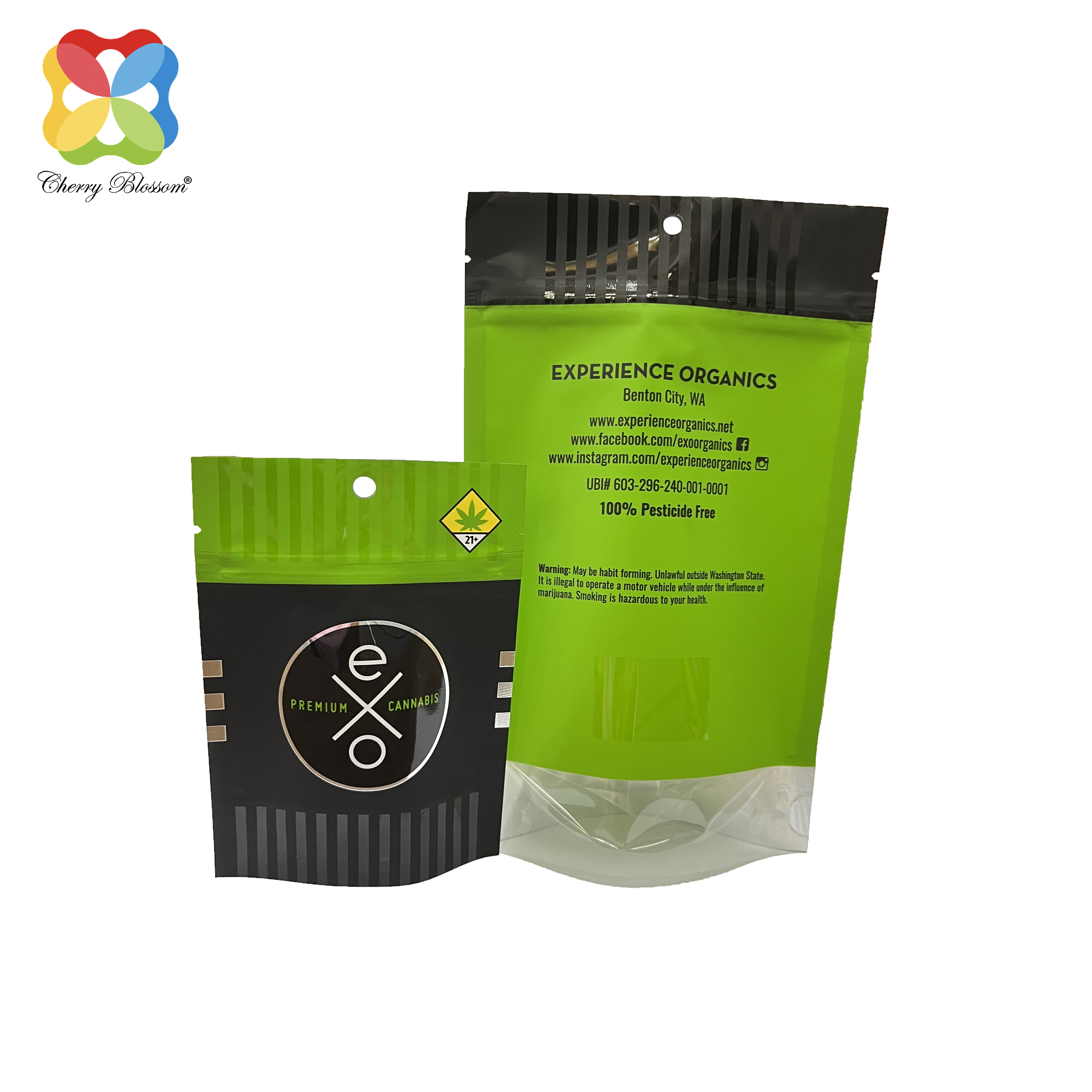 Sta pera Aluminium Oxide Transparent bottom Free Sample collection customized printing packaging sacculos