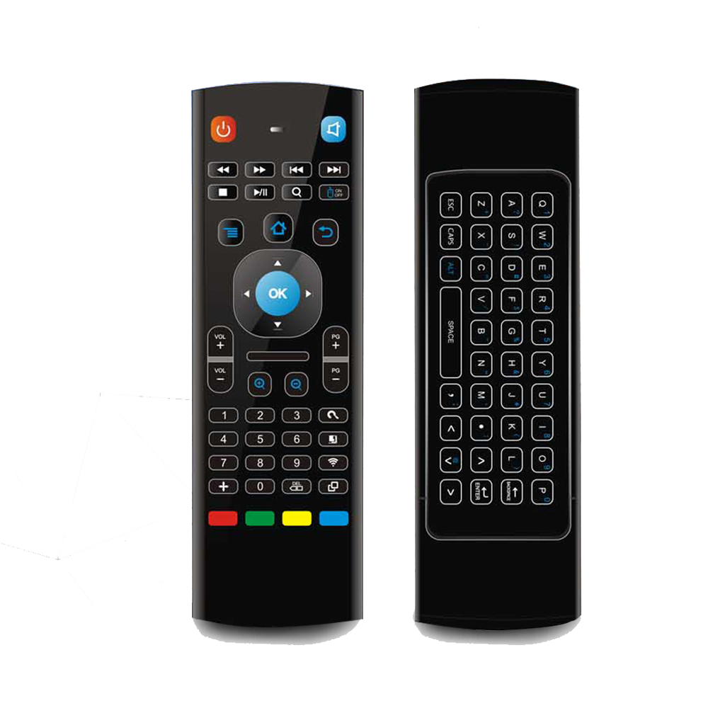 HY-074 mx3 android TV box control remote for wireless on the air mouse and keyboard