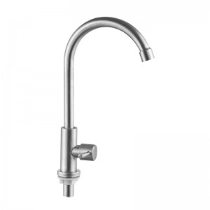 Single Cold Stainless Steel Kitchen Faucet