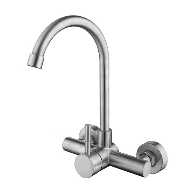 In-Wall Stainless Steel Hot And Cold Faucet