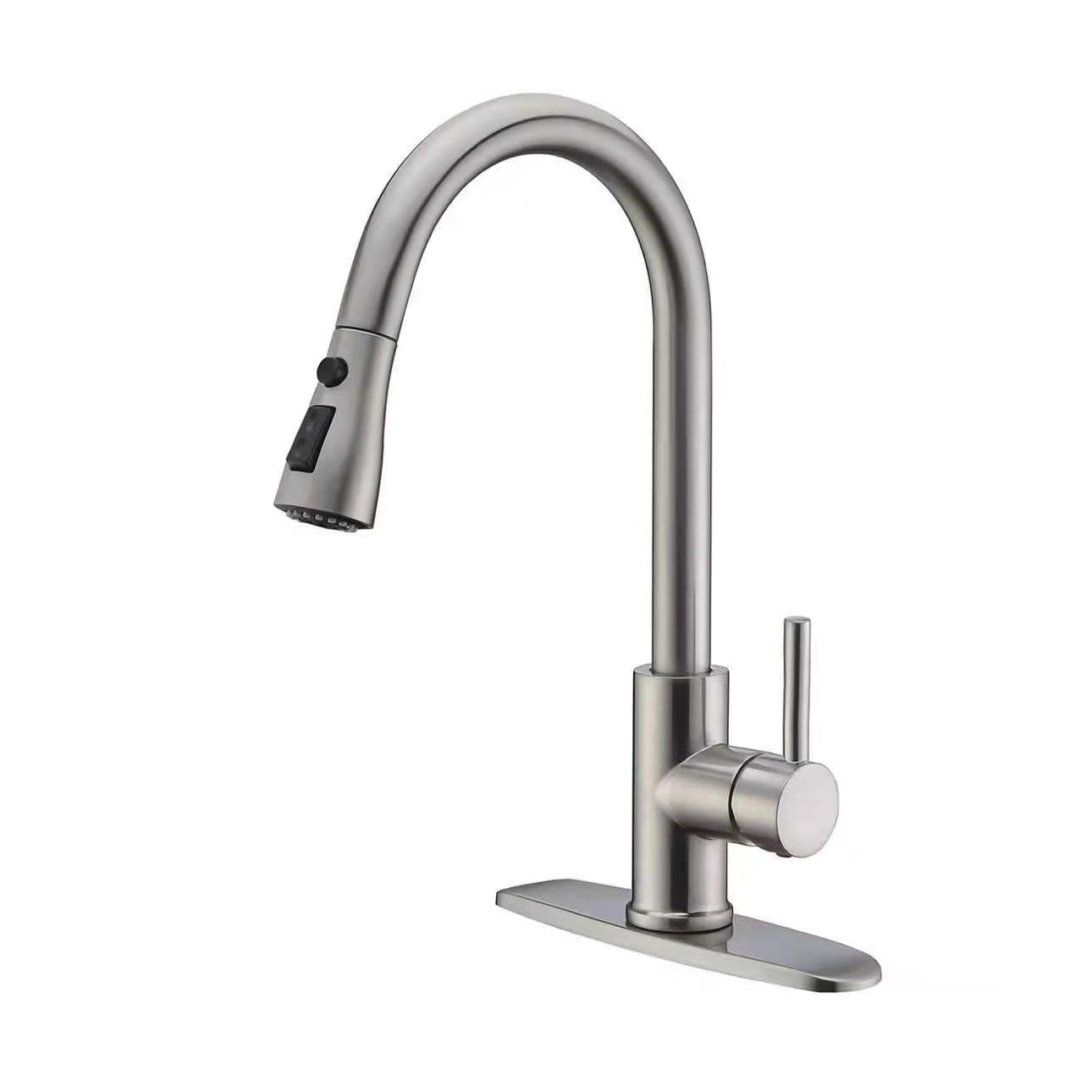 Stainless Steel Hot And Cold Faucet For Vegetable Basin Retractable