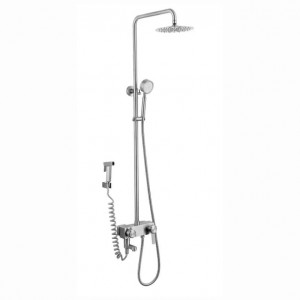 Stainless Steel Shower Head With Slider