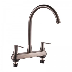 Two Hole Lever Kitchen Stainless Steel Faucet