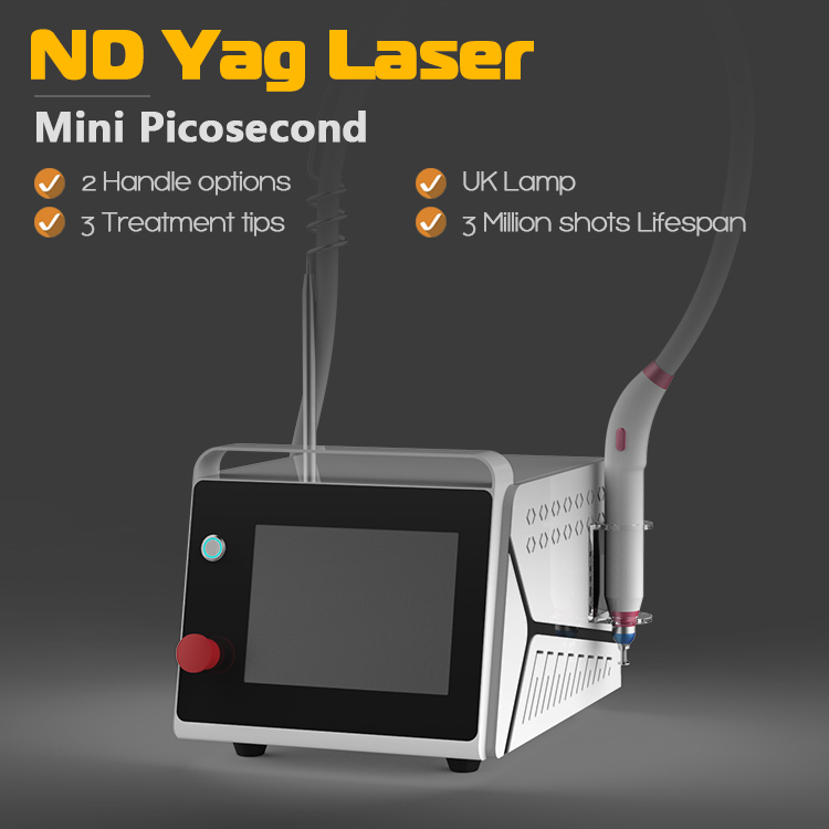 Mini Picosecond Laser All Color Tattoo Removal Carbon Peeling Machine