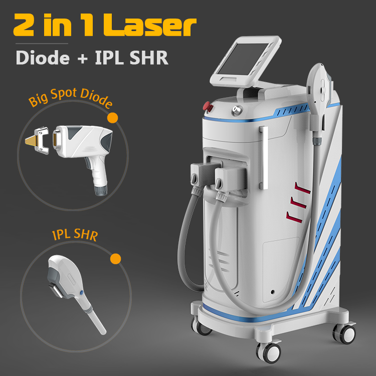 2021 the hottest beauty salon device diode laser 755 808 1064nm plus IPL shr elight laser diode multifunctional machine