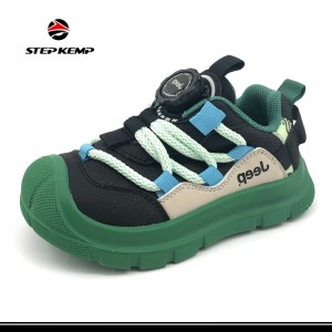 Comfortable Baby Boys Shoes Swivel Buckle Breatheable Running Sneakers