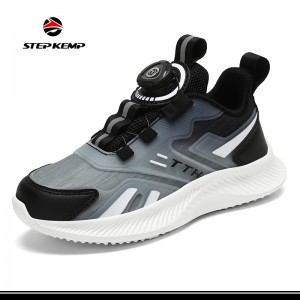 Kids Shoes Girls Lightweight Athletic Running Shoes Breathable Knit School Sports Shoes