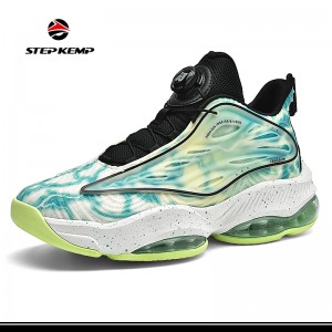 Outdoor Basket Sneakers Breathable Anti Slip Sport Men Basketball Shoes