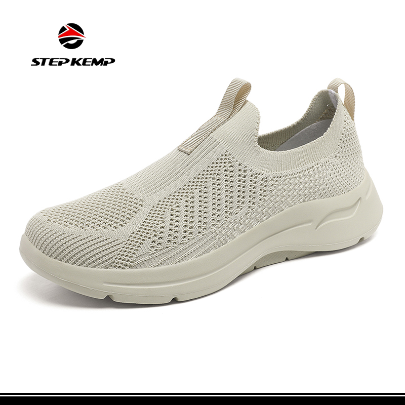 Calzature da caminata atletiche Stepkemp per donna Slip On Sneakers casuale in rete cunfortu per l'allenamentu di tennis