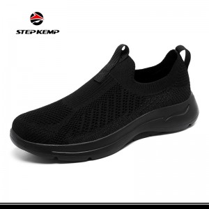 Stepkemp 女款運動步行鞋一腳蹬休閒網眼舒適網球運動鞋