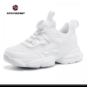 Kids Air Tennis Running Shoes Memory Foam Athletic Lightweight Sports Walking Sneakers for Boys Girls