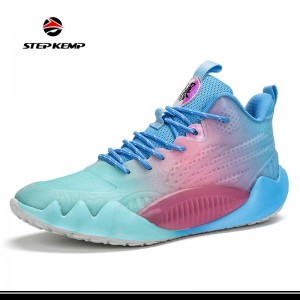 Unisex Breathable Non Slip Outdoor Sneakers Cushioning Workout Basketball Shoes