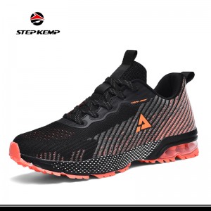 Mens Slip-on Tennis Walking Running Sneakers Lightweight Breathable Shoes