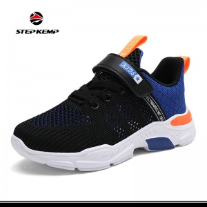 Flyknit Upper School Baby Kids Child Breathable Light Sneakers Shoes