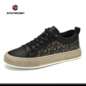 Ƙananan Top Skateboard Shoes Leisure Mafi kyawun Trend Maza na Lace-up Sneakers