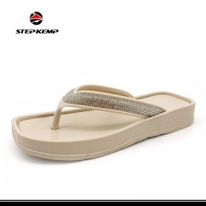 Damen Flip-Flops Casual Comfort String Sandalen Rutsch Slippers fir Strand