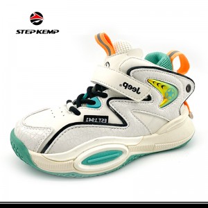 Children Fashion Boys Basketball Breathable Spring Autumn Running Shoes