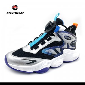 Zapatillas de deporte transpirables de moda para niños, zapatos de baloncesto cómodos para niños