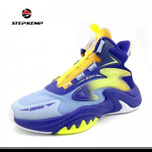 ළමා S Kids Mesh Upper Sport Running Sneaker Basketball Shoes