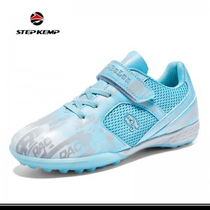 Kids Firm Ground Soccer Cleats Boys Girls Athletic Outdoor Football Shoes