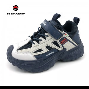 Kids High Quality Outdoor School Fashion Blue Boys Running Shoes