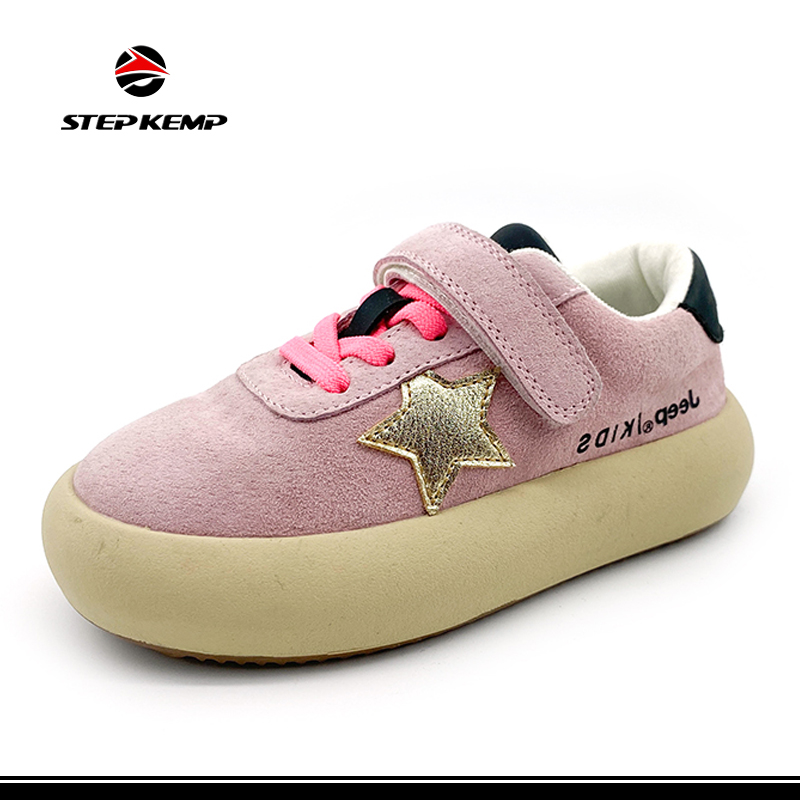Children Retro Casual Light Thick Soled Wear-Resistant Low Top Sports Shoes