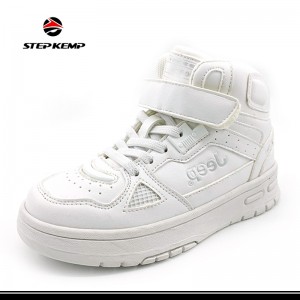 Pambata Fashion PU Skateboard Sneakers Kumportableng Sports Casual Shoes