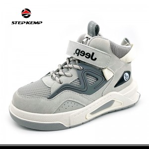 ແຟຊັ່ນເດັກນ້ອຍກິລາແລ່ນ Sneaker ເກີບສະເກັດບອດຊັ້ນສູງ