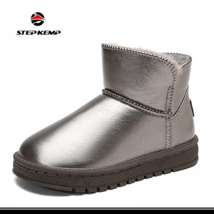 Zapatos cálidos de invierno con botas para la nieve Forro de algodón para niños pequeños/niños pequeños