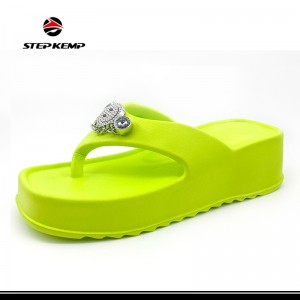 Women Classic Soft Insole EVA Outsole Slide Sandal Slipper Flop