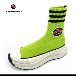 Дихаючі спортивні шкарпетки з нековзкими панчохами з товстим дном Flyknit