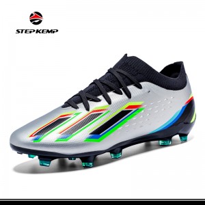 Unisex Low Soccer Cleats Outdoor Firm Ground Youth Football Shoes