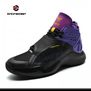 Мода кроссовки изготовленные на заказ противоскользящие резиновые мужские баскетбольные туфли