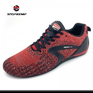 DUCATI Flyknit Breathable Racing Sports Running Track Shoes for Men