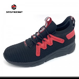 DUCATI Men’s Sport Gym Running Shoes Walking Casual Lace Up Lightweight Sneaker