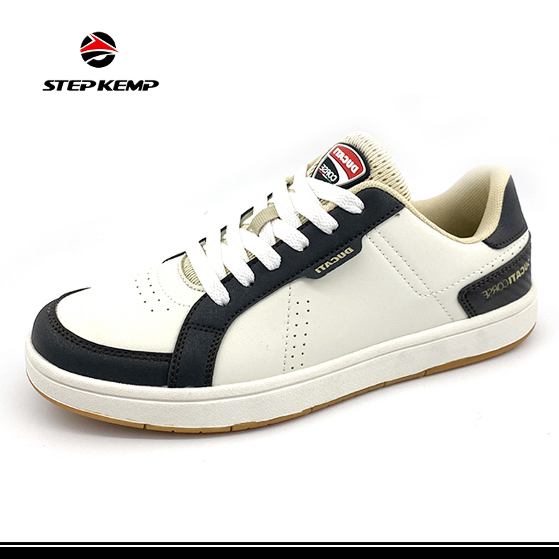 DUCATI Men’s Classic Low Top Fashion Sneaker Causal Comfortable Walking Board Shoes