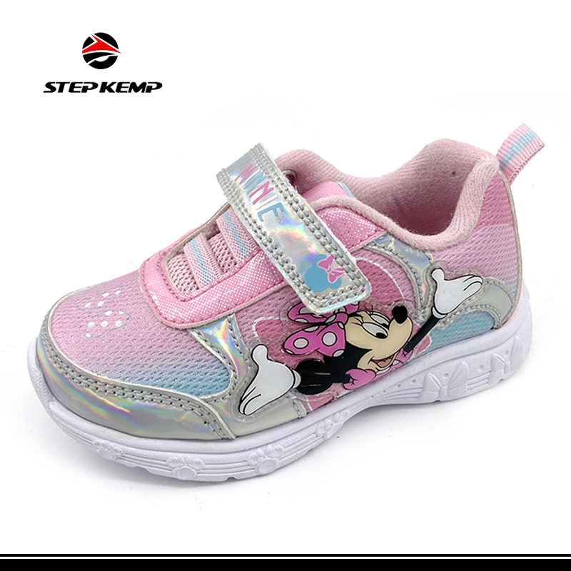 Kids Causal Comfortable Children Pink Breathable Sneaker for Girls