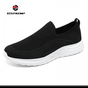 Qirun Walking Shoes para sa Babaeng Magaan na Slip on Sneakers na may Memory Foam