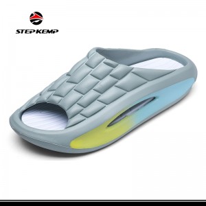 Slides Slippers, Pillow Slides,Thick Bottom to Increase Fish Mouth Slides, Couple Slippers, Shower Slide,Sandal Summer Slippers,Non-Slip Slides