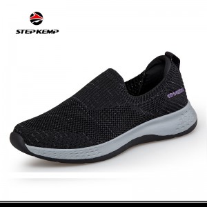 Light Weight Breathable Outdoor Flyknit Upper Casual Women Running Shoes
