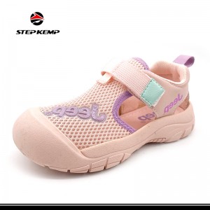 Girls Pink Closed Toe Outdoor Sandals Athletic Beach Quick Drying Slip Resistant Shoes