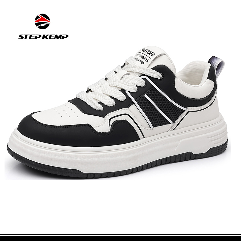 Sneakers Hideung Bodas Nyaman Fashionable pikeun Pakéan Sapopoé