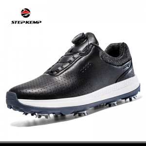 Custom Quality Men Large Size Antiskid Nails Golf Shoes