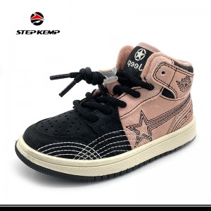 Hot Sale Soft Casual Baby Kids Fabric Upper Fashion Sport Shoes