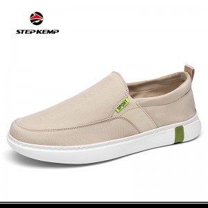 Low Top Custom Men Athletic Walking Casual Canvas Loafer Shoes