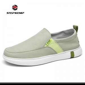 Low Top Custom Men Athletic Kufamba Casual Canvas Loafer Shoes