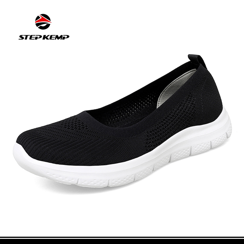 Custom Flyknit Women Lady Breathable Gym Casual Sneaker Sport Shoes